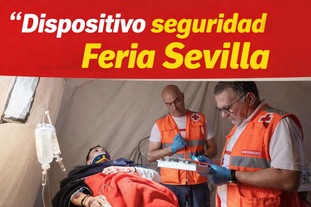 Banner de dispositivo de seguridad de la Feria de Abril - ViajandoporSevilla.com